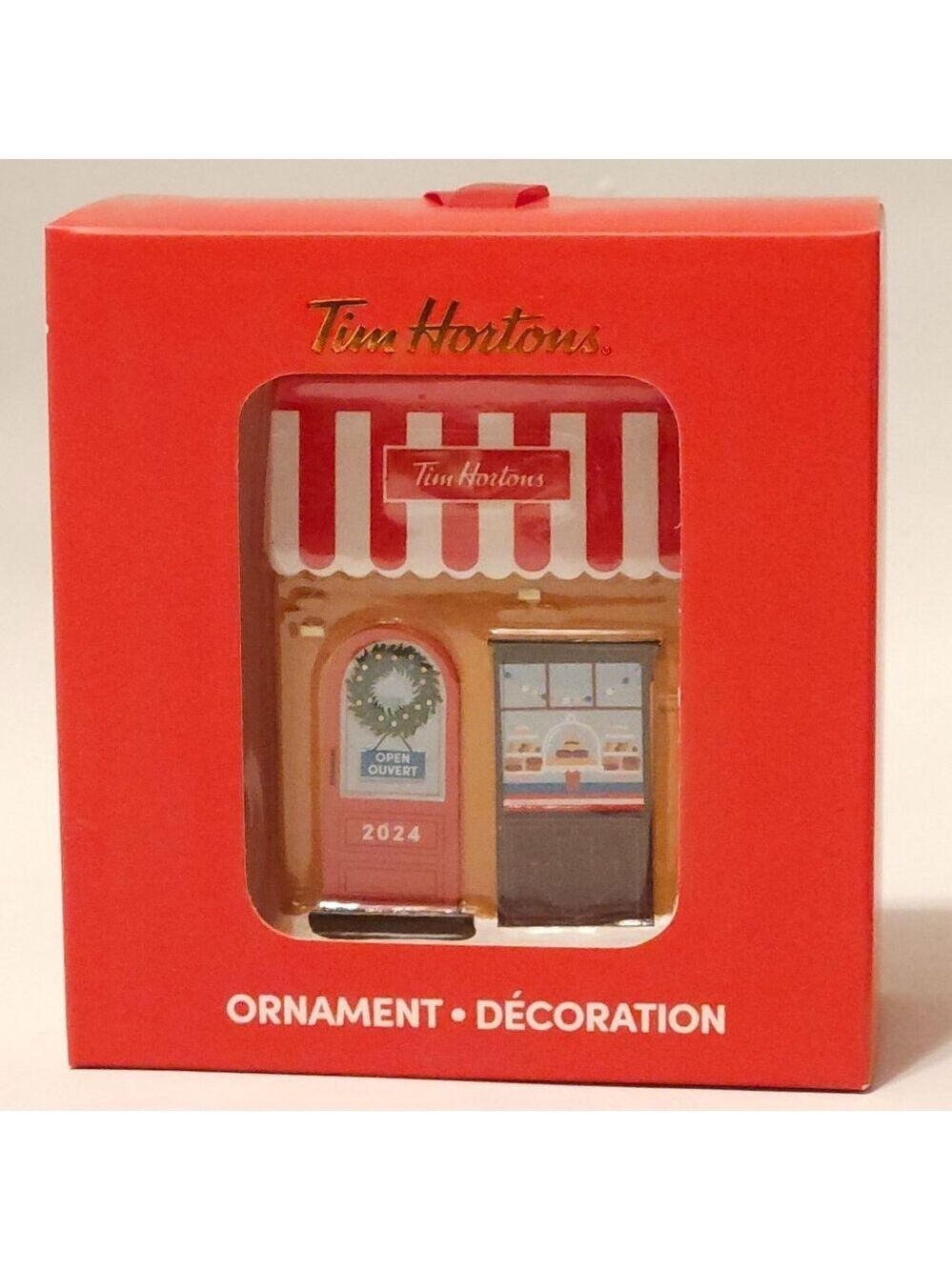 TIM HORTON'S ORNAMENT 2024 Tim Hortons Bake Shop Store Front Christmas Ornament